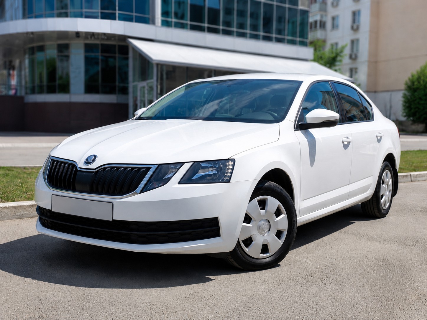 Аренда белой Skoda Octavia A7 в Краснодаре